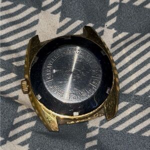 10KT Gold Plated Caravelle Set-O-Matic Watch for parts or repair!
